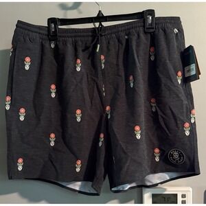 Roark Shorts Shorey 16" Deep Roots‎ Made W Recycled Content Men's XXL New